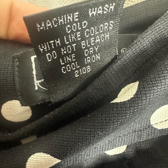 Rafaella Black and White Polka Dot Mini Skirt - Picture 5 of 8